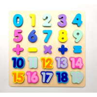 Numbers and signs - wood