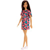 Barbie With Pink and Blue Heart Dress