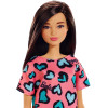 Barbie With Pink and Blue Heart Dress