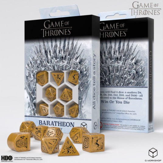 نرد من مسلسل game of thrones عائلة Baratheon Poly نرد من مسلسل game of thrones عائلة Baratheon Poly