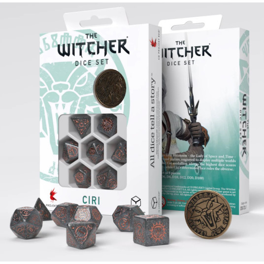 مجموعة نرد The Witcher Dice Set: Ciri - Elder Blood مجموعة نرد The Witcher Dice Set: Ciri - Elder Blood