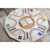 Jackaro Double Face 4/6 Players - White Marble