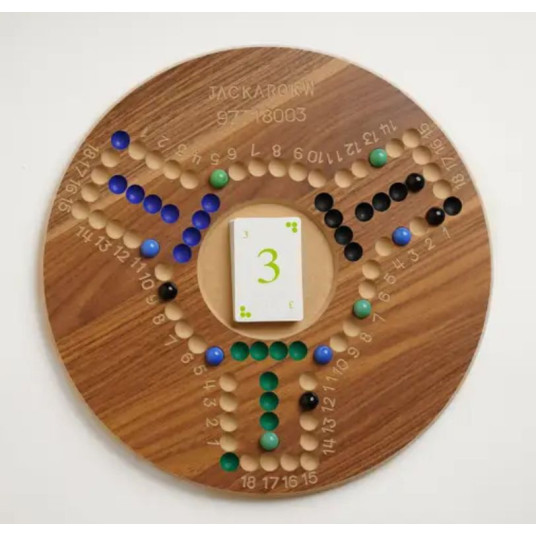 جاكارو 3/2 لاعبين - خشب بني جاكارو 3/2 لاعبين - خشب بني