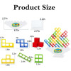 Plastic Tetra Tower Game - 64 PCS