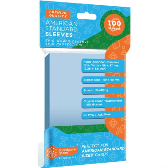 Sleeves: BGS - Standard American Sleeves (59 x 90mm) (x100)