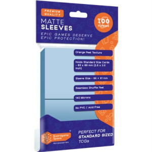 Sleeves: BGS - Matte (66 x 91mm) (x100) - Clear Sleeves: BGS - Matte (66 x 91mm) (x100) - Clear