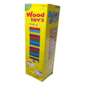 Numbers Jenga Wooden Game