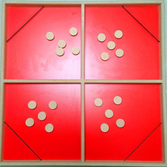 تحدي الطاولة كبير 4 لاعبين احمر تحدي الطاولة كبير 4 لاعبين احمر