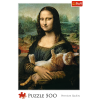 Mona Lisa with Purring Kitty 500 pcs Puzzle #37294