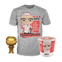 Pop & Tee: KFC - Colonel Sanders (Exc) - Pop & Tee: KFC - Colonel Sanders - L 